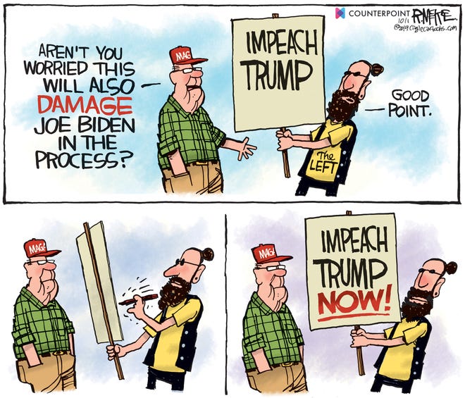 Impeaching Trump will hurt Biden too?