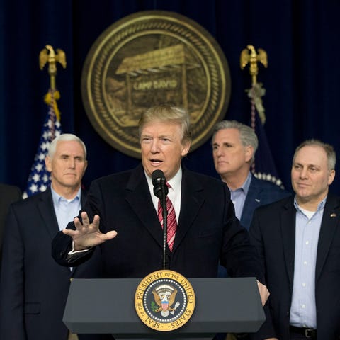 President Donald Trump at the Congressional Republ