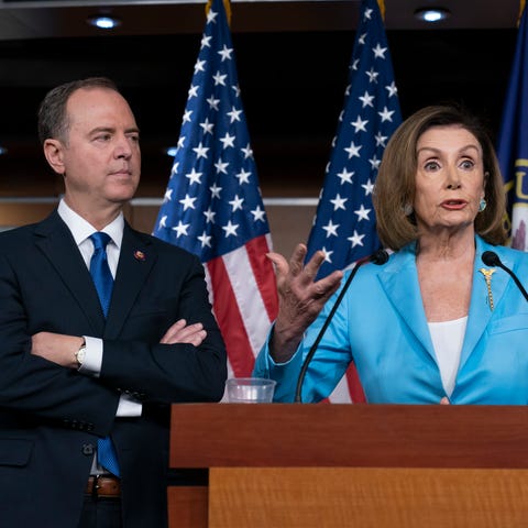 Speaker of the House Nancy Pelosi, D-Calif., is jo