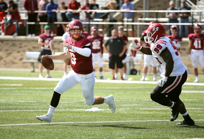 McQuaid graduate Hunter Walsh is off to a fast start as the starting quarterback for St. John Fisher.