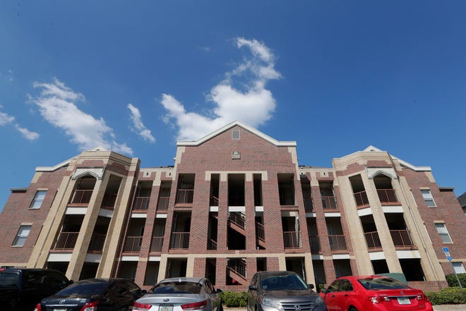 The Florida State University Phi Kappa Tau housing building Thursday, Oct. 3, 2019. The fraternity is suspend for hazing allegations. 