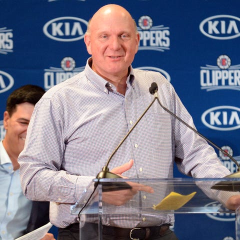 9: Steve Ballmer; Los Angeles Clippers owner; net 