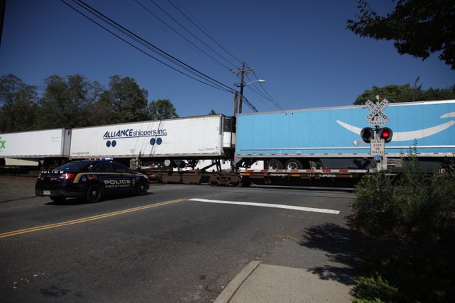 A male was fatally struck by a train this morning near Columbus Park in Piscataway.
