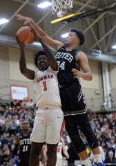 Forward JaKobe Coles (right) is Butler's fifth commitment in the 2020 class.
