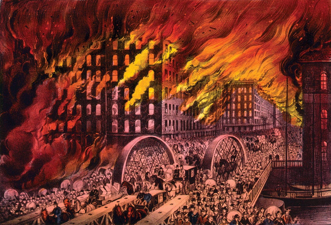 Today in History, October 8, 1871: Great Chicago Fire broke out