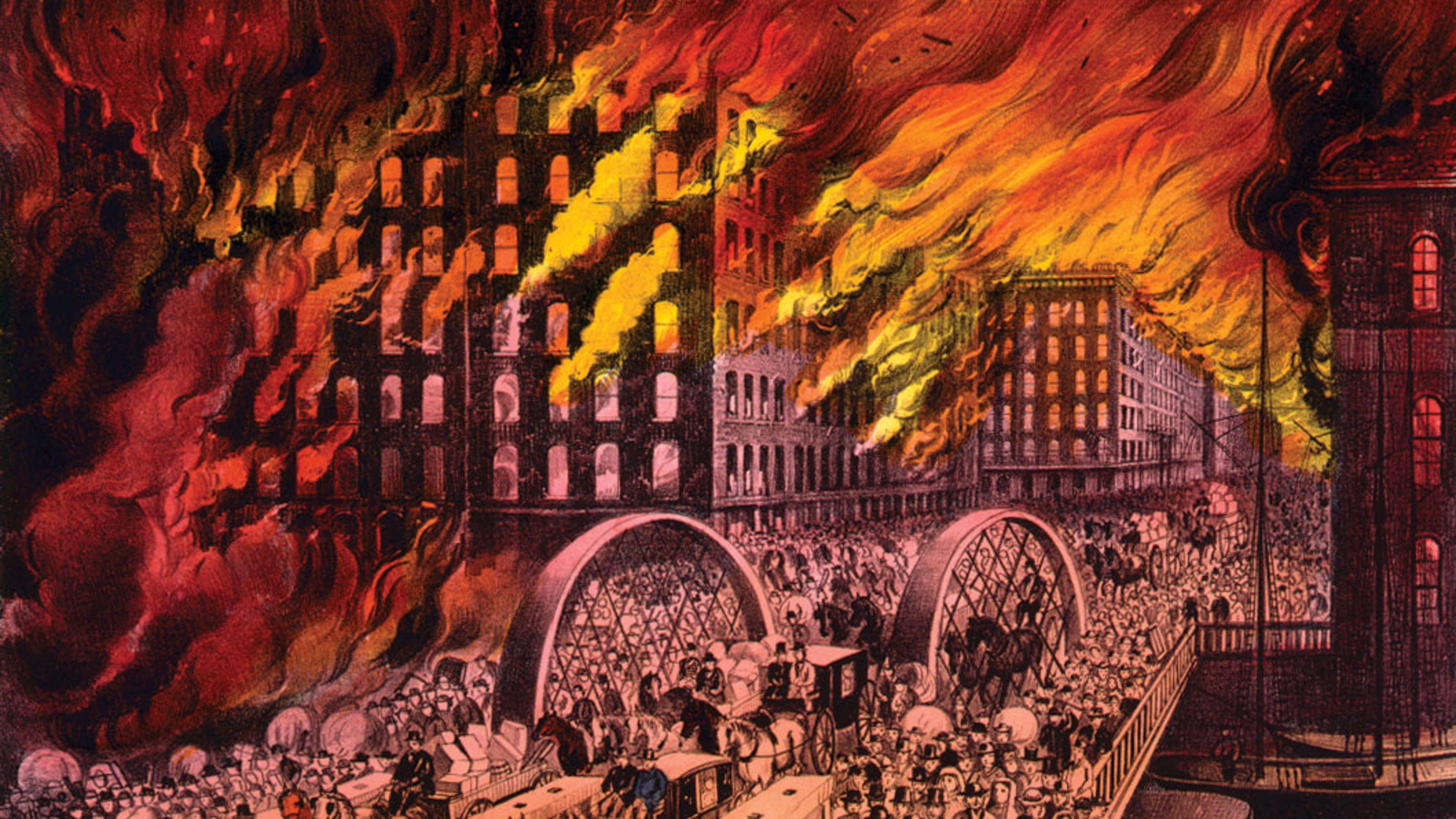 Today in History, October 8, 1871 Great Chicago Fire broke out