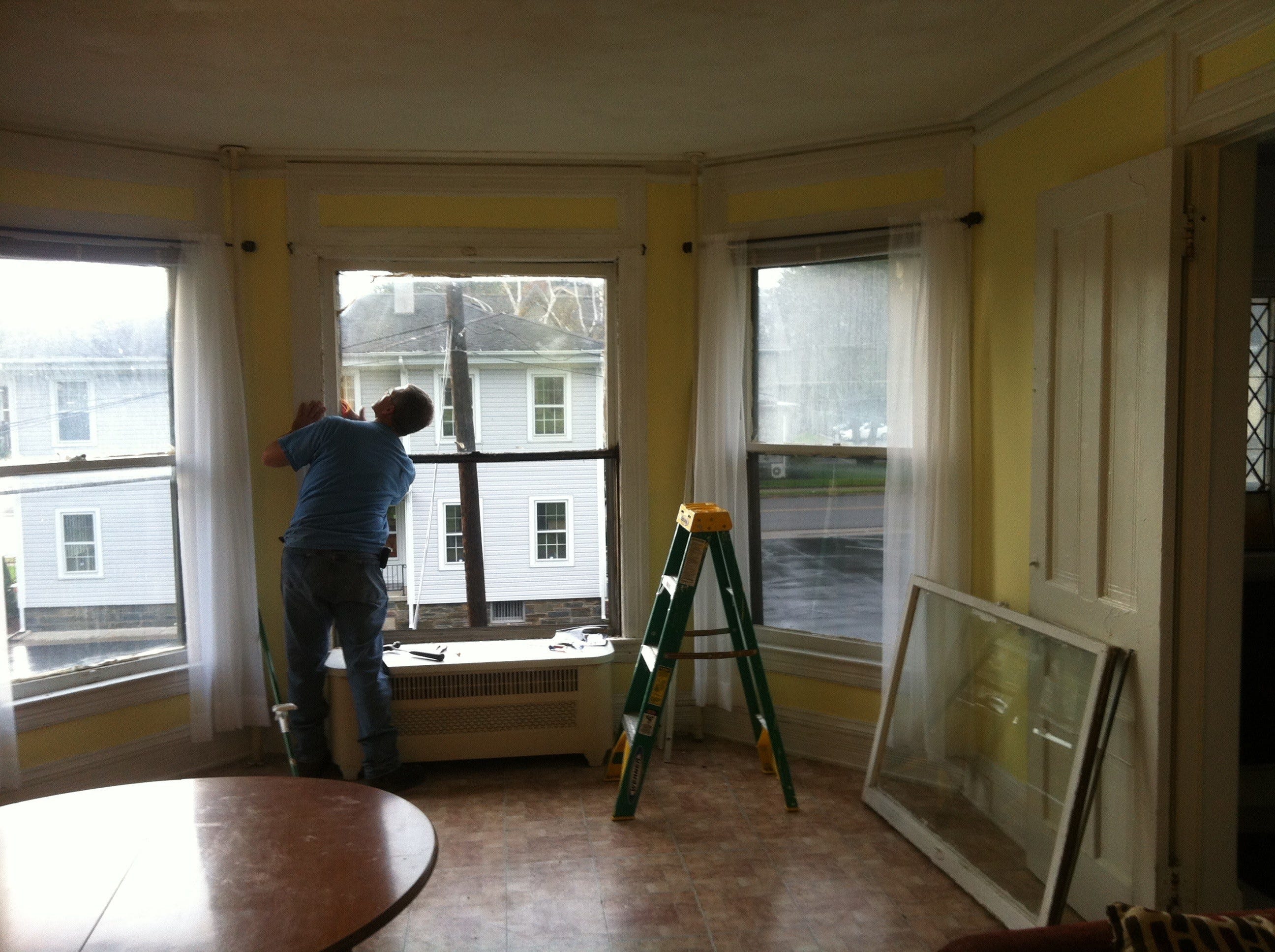 A crew of volunteers spent months cleaning, repairing and renovating Jane Roberts' former apartment on West Water Street in Elmira.