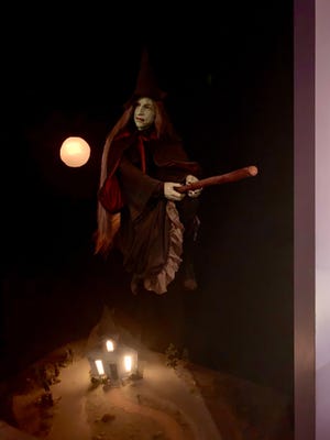 Stereotypical witch representation at The Salem Witch Museum.