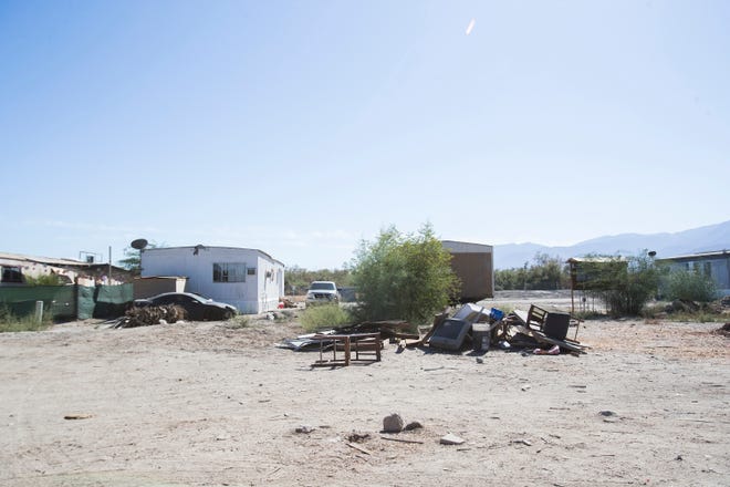 Oasis Mobile Home Park sits on Torres Martinez Reservation land which is privately owned by Scott Lawson. The owner has been cited for violations of not providing potable water to the residents of the mobile park by the Environmental Protection Agency for the state of California. 