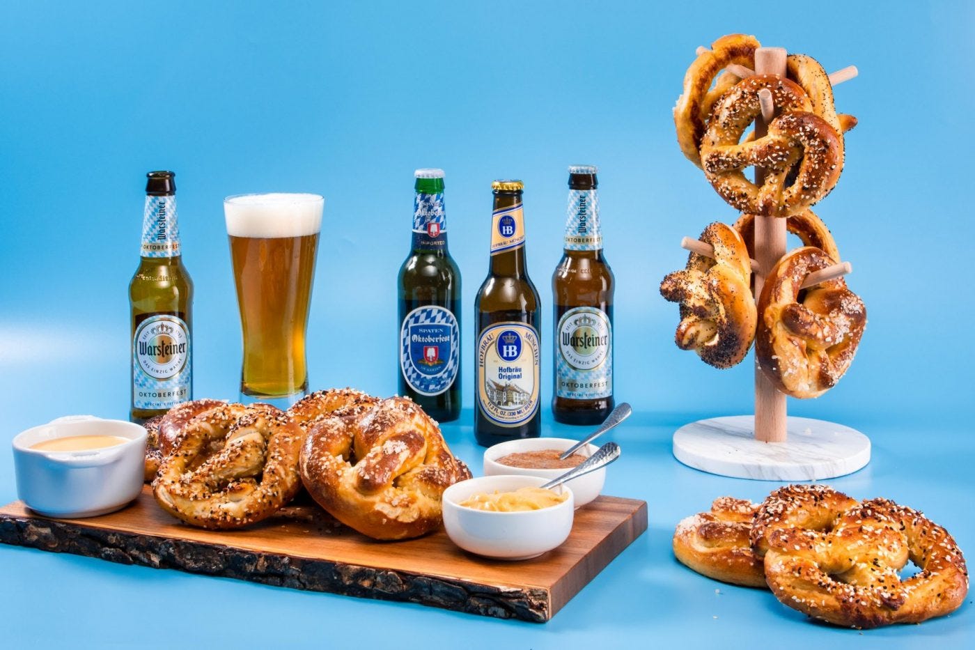 Bavarian pretzels with beer cheese sauce recipe