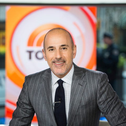 Matt Lauer in November 2017 on the set of the "Tod