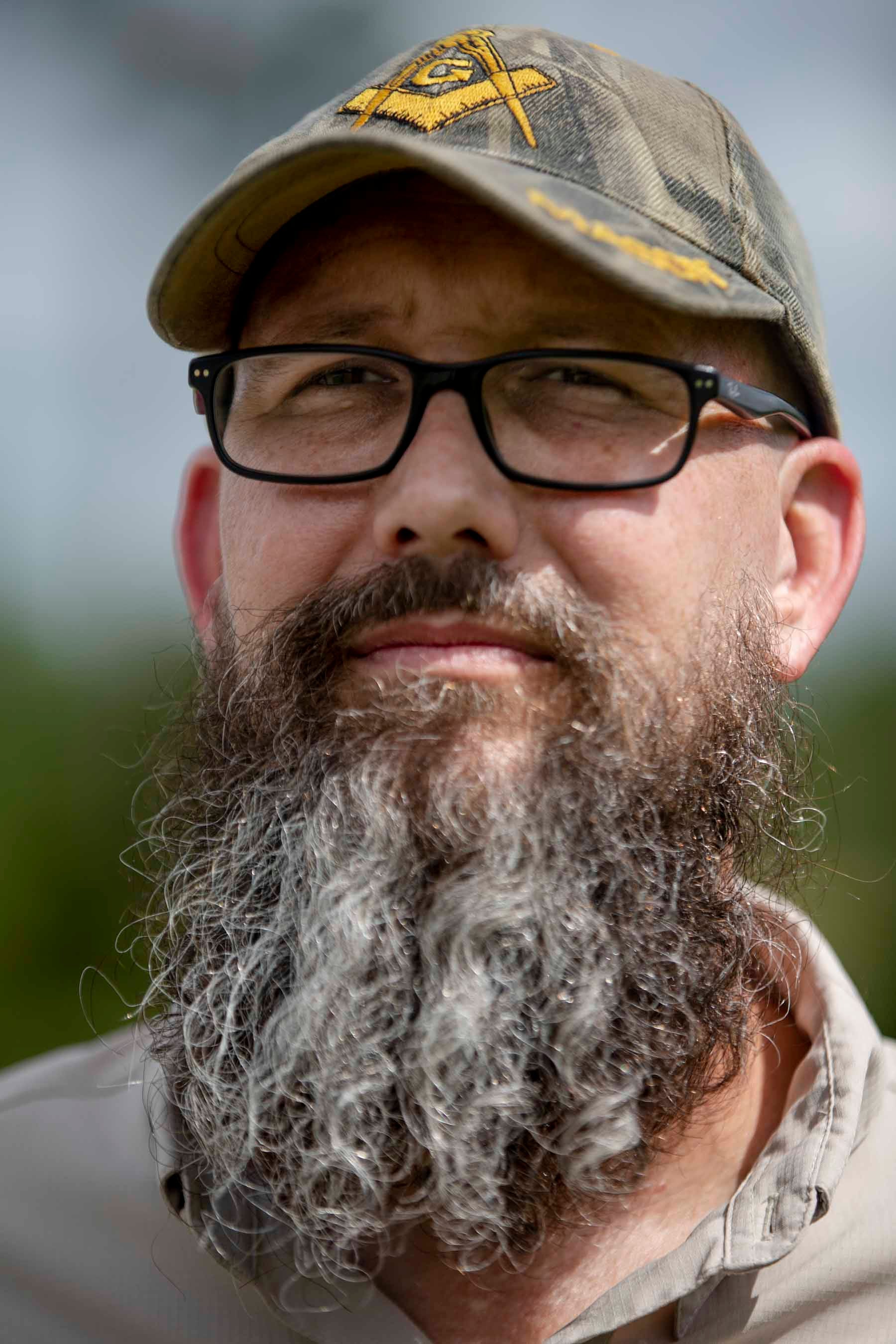 Aaron Averhart, shown outside Camp Miles in Punta Gorda on Sept. 4, 2019, says that when he attended the camp in the late 1980s as a young Boy Scout, he was sexually abused by the camp's waterfront director, Bill Sheehan.