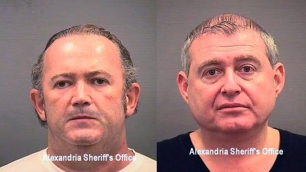 These images provided by the Alexandria Sheriff's 