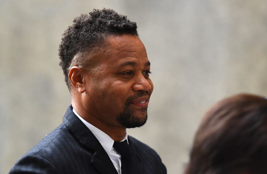 Cuba Gooding Jr., arrives at court in New York for a proceeding on his groping case, Oct. 10, 2019.