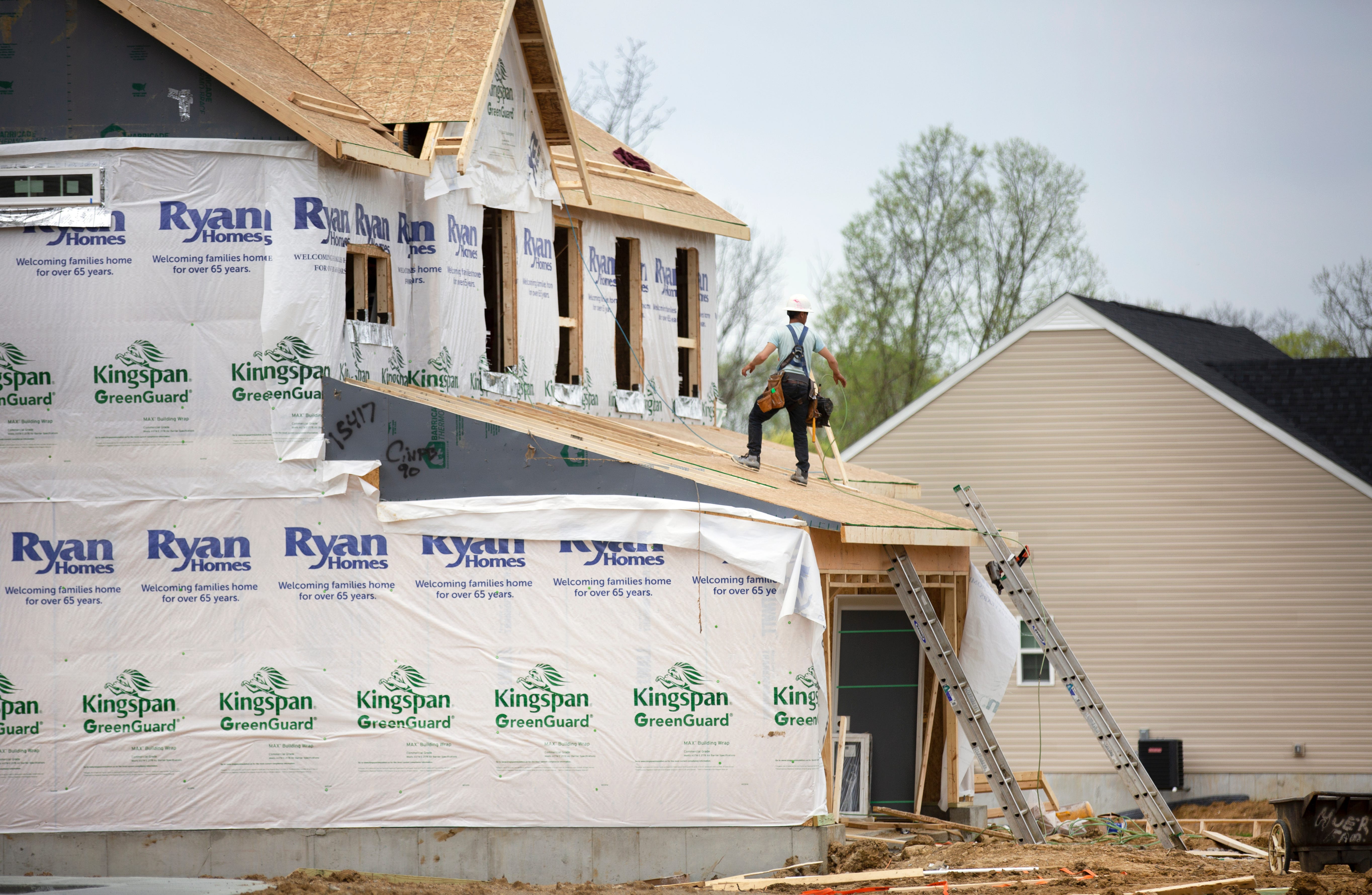 Building continues on homes in the Ryan Homes' Pine Bluff subdivision in Milford, Ohio. Ryan Homes has been in business since 1948 and operates in 14 states.
