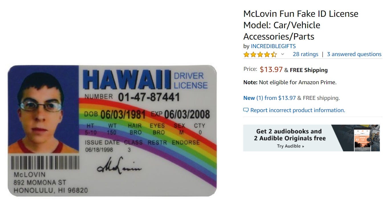 Mclovin Fake Id Bust