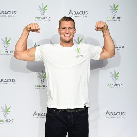 Rob Gronkowski at a press conference announced he 
