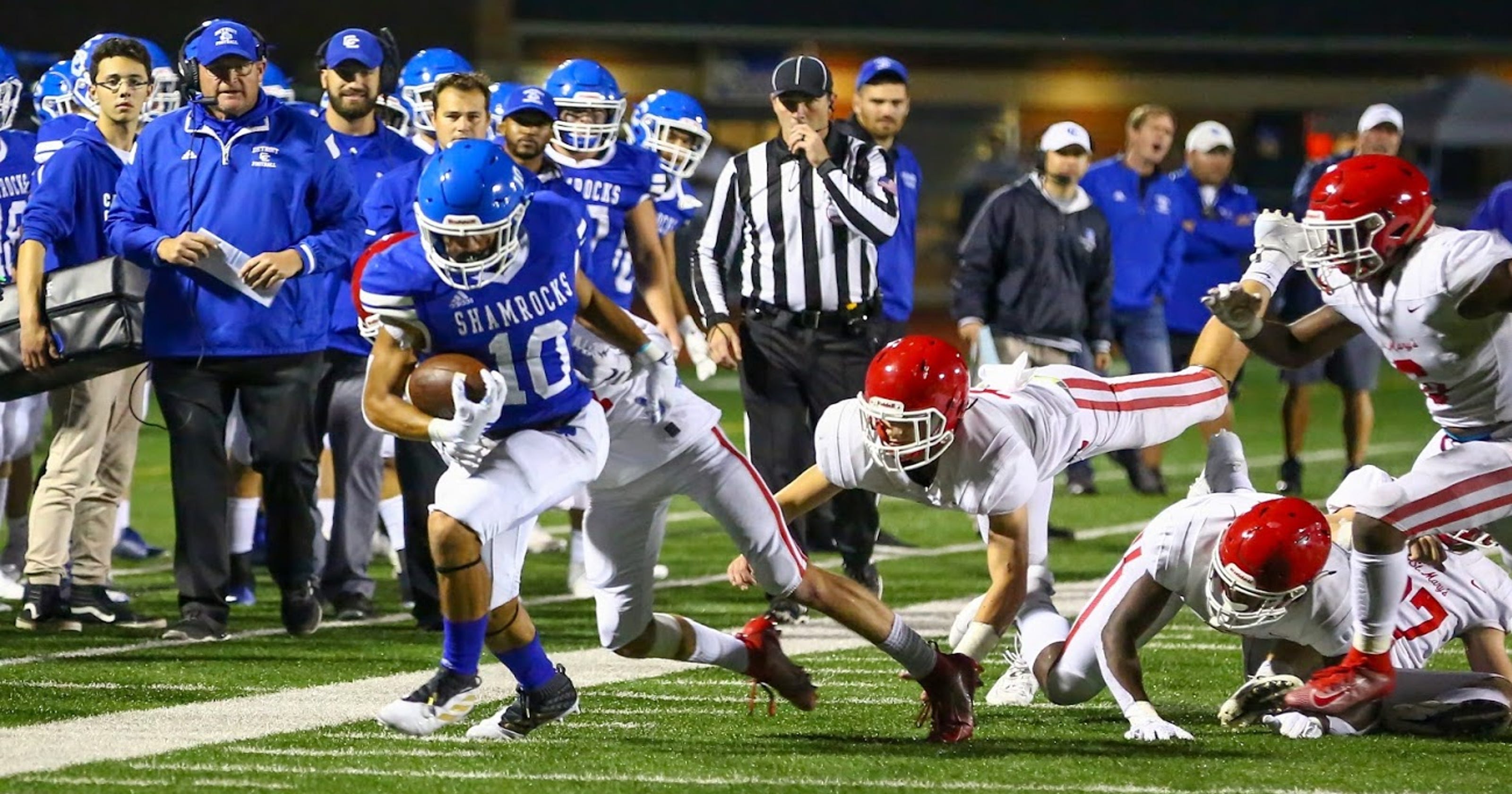 Detroit Catholic Central in playoff hunt after senior night win