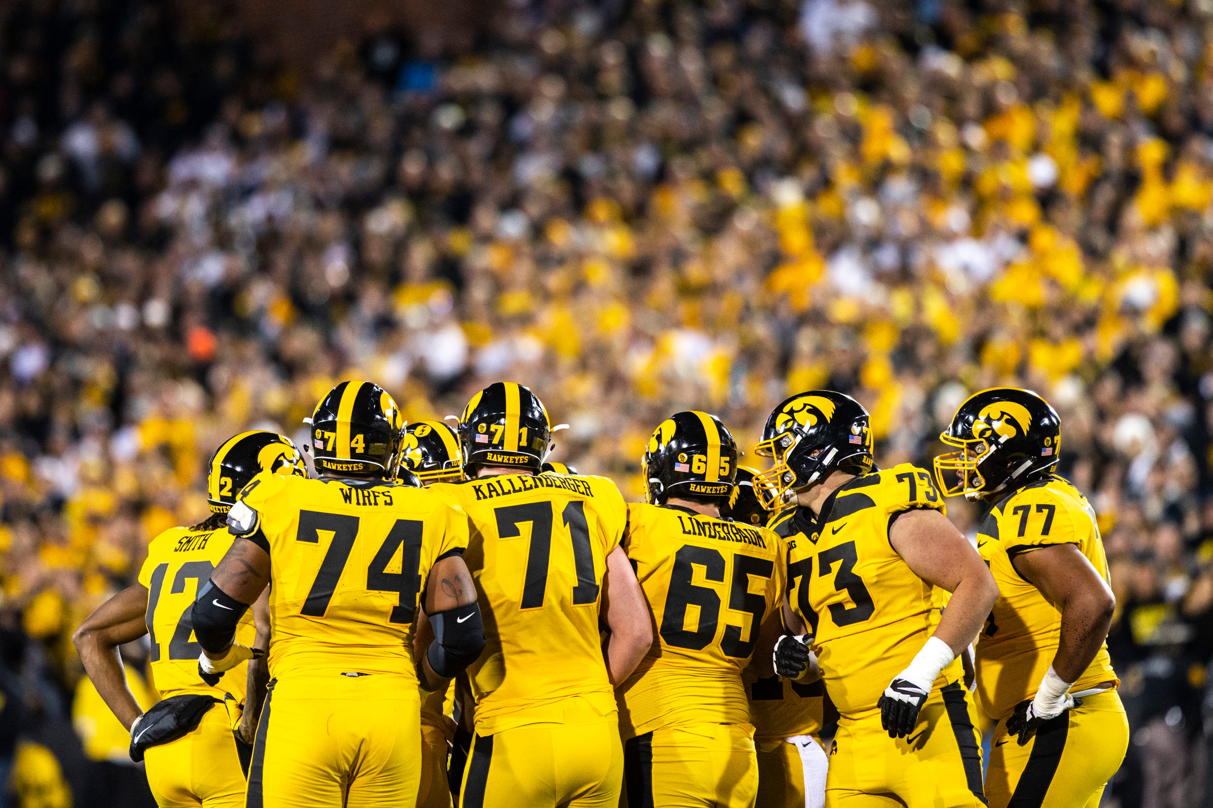 iowa hawkeyes gold jersey