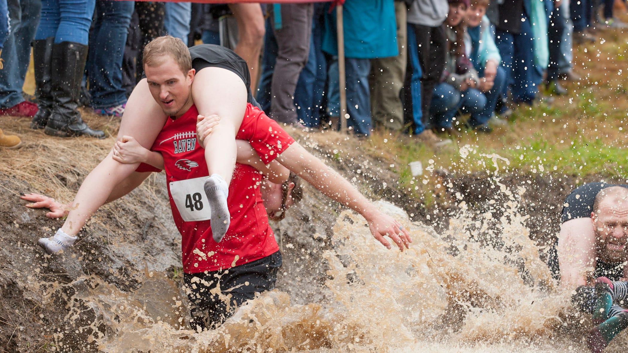 Newark Couple Wins North American Wife Carrying Championship