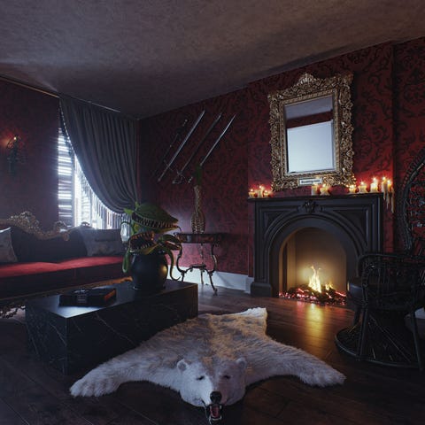 'The Addams Family Mansion' living room.