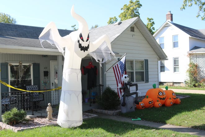 Homeowners in Port Clinton are getting festive as Halloween continues to draw near.