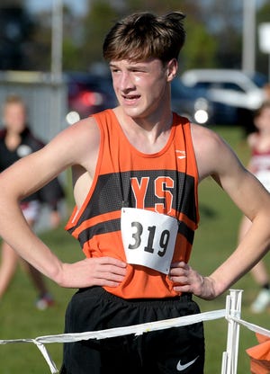 York Suburban's Cole Adams, seen here in a file photo, finished third on Saturday in the District 3 Class 2-A boys' cross country run.
