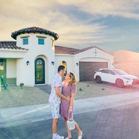 Sarah Tripp, who runs a fashion blog, and her husb