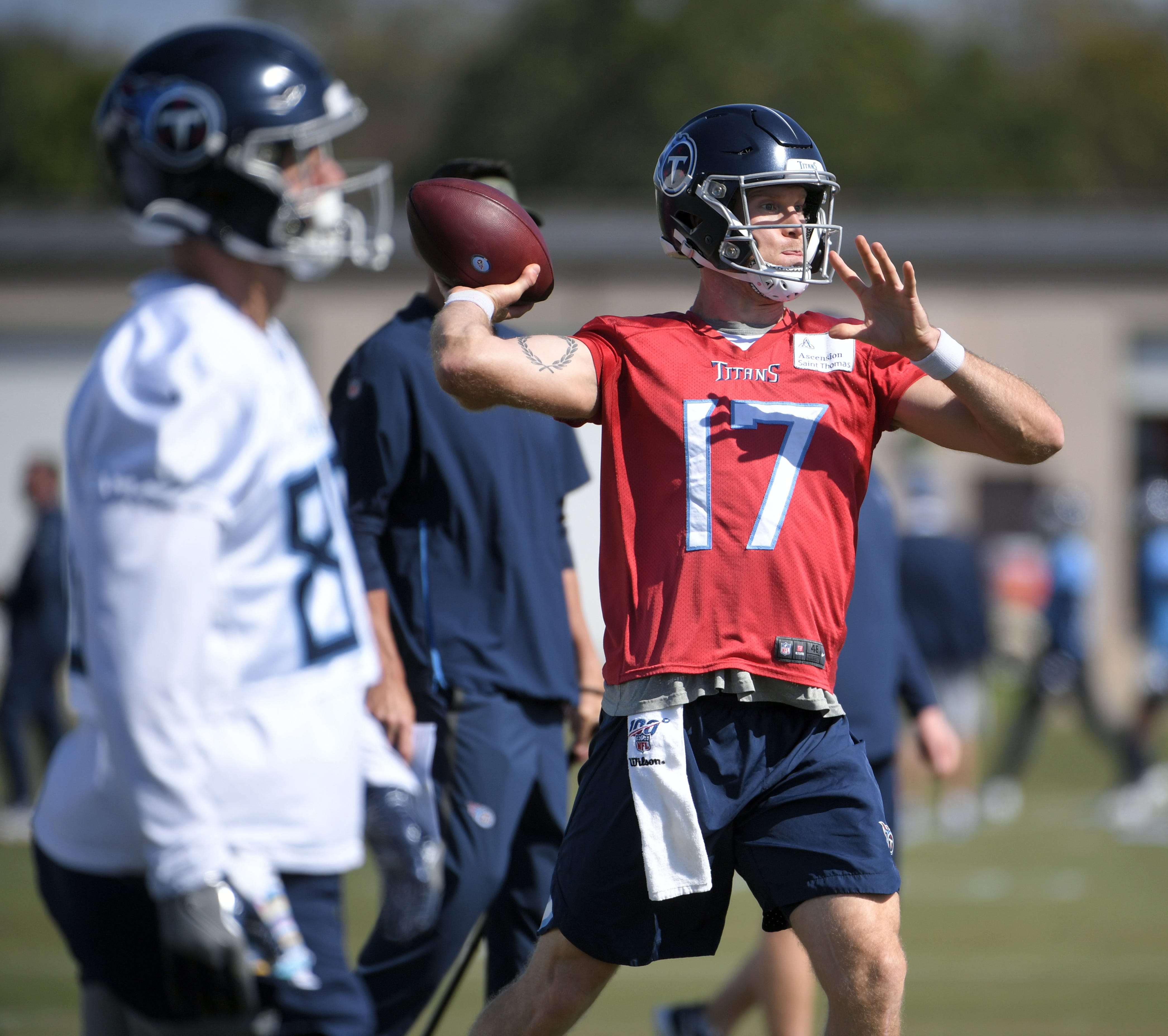Titans look to Ryan Tannehill for ‘spark,’ but Mike Vrabel won’t rule out a Marcus Mariota return