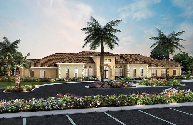 Grand Hall will enhance the community’s amenities with an expansive social hall space and catering kitchen, a veranda for al fresco socialization, card and game rooms, and more.