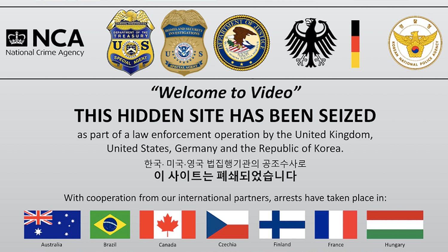 1499px x 844px - Dark web child porn: 337 charged with running site