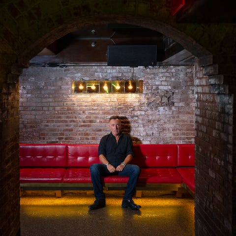 Bruce Springsteen sits down for an interview to pr
