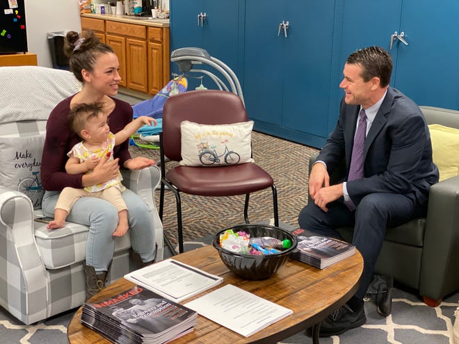 Senator Todd Young toured Meridian Health Service's Maternal Treatment Program and the Suzanne Gresham Center on Oct. 10, 2019.