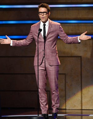 Bobby Bones introduces the start of the 2019 CMT Artists of the Year at the Schermerhorn Symphony Center Wednesday, Oct. 16, 2019, in Nashville, Tenn. 