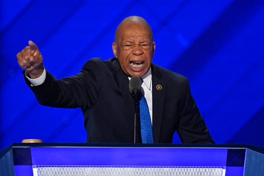 Rep. Elijah Cummings, D-MD, speaks during the 2016 Democratic National Convention at Wells Fargo Arena on July 25, 2016. 