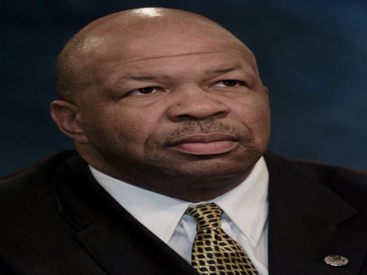 Elijah Cummings visits the Maryland Public Television studio on Oct. 23, 2000, in Owings Mills, Md., prior to a debate against Republican challenger Kenneth Kondner. 