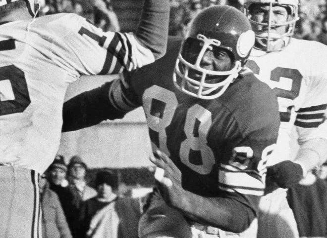Alan Page was the 1971 NFL MVP, a two-time NFL Defensive Player of the Year (1971, 1973) and had 23 fumble recoveries in his career.