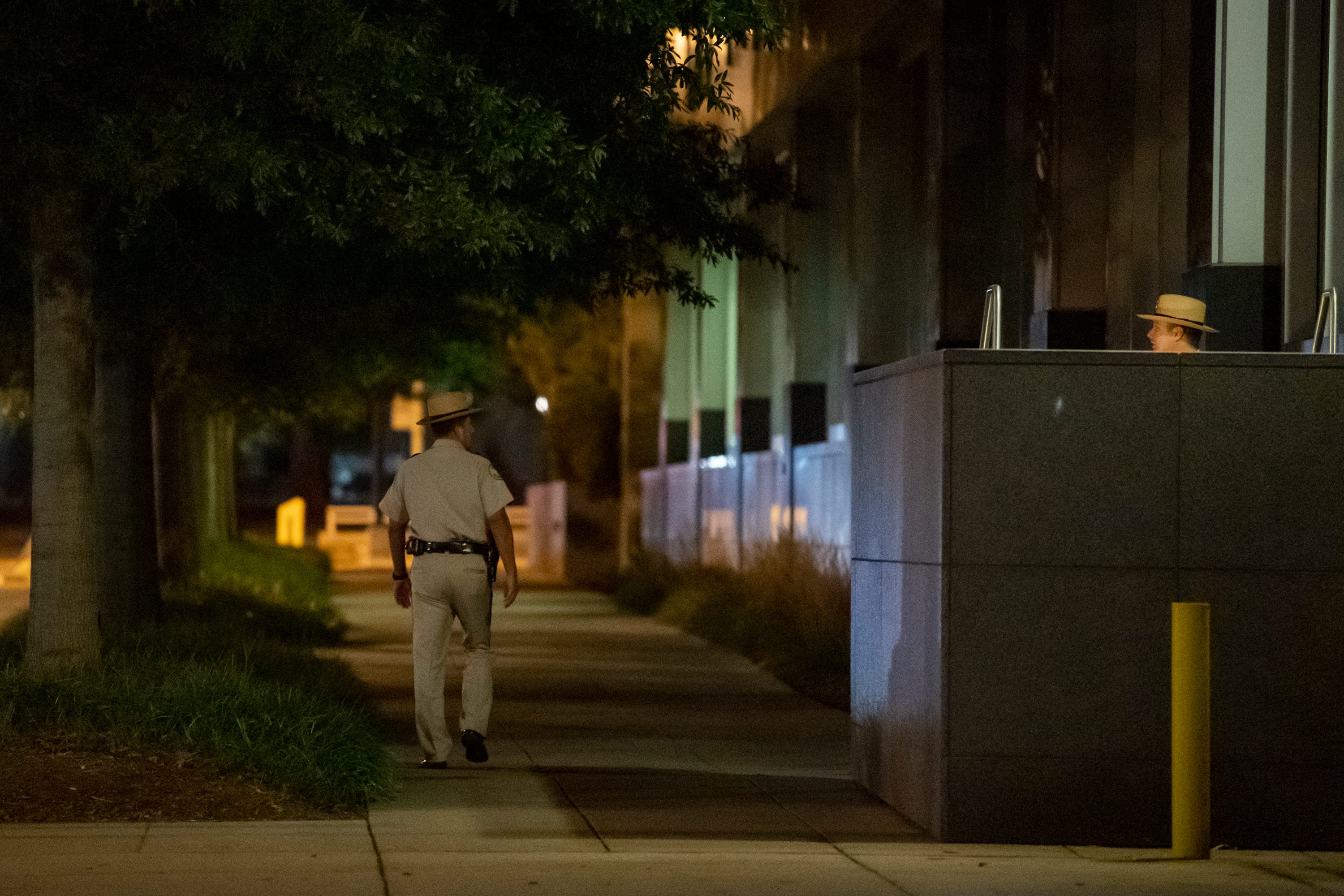 Two G4S guards patrol the Constitution Center in Washington. The Constitution Center is home to multiple government agencies, including the Federal Housing Finance Agency and the Office of the Comptroller of the Currency.