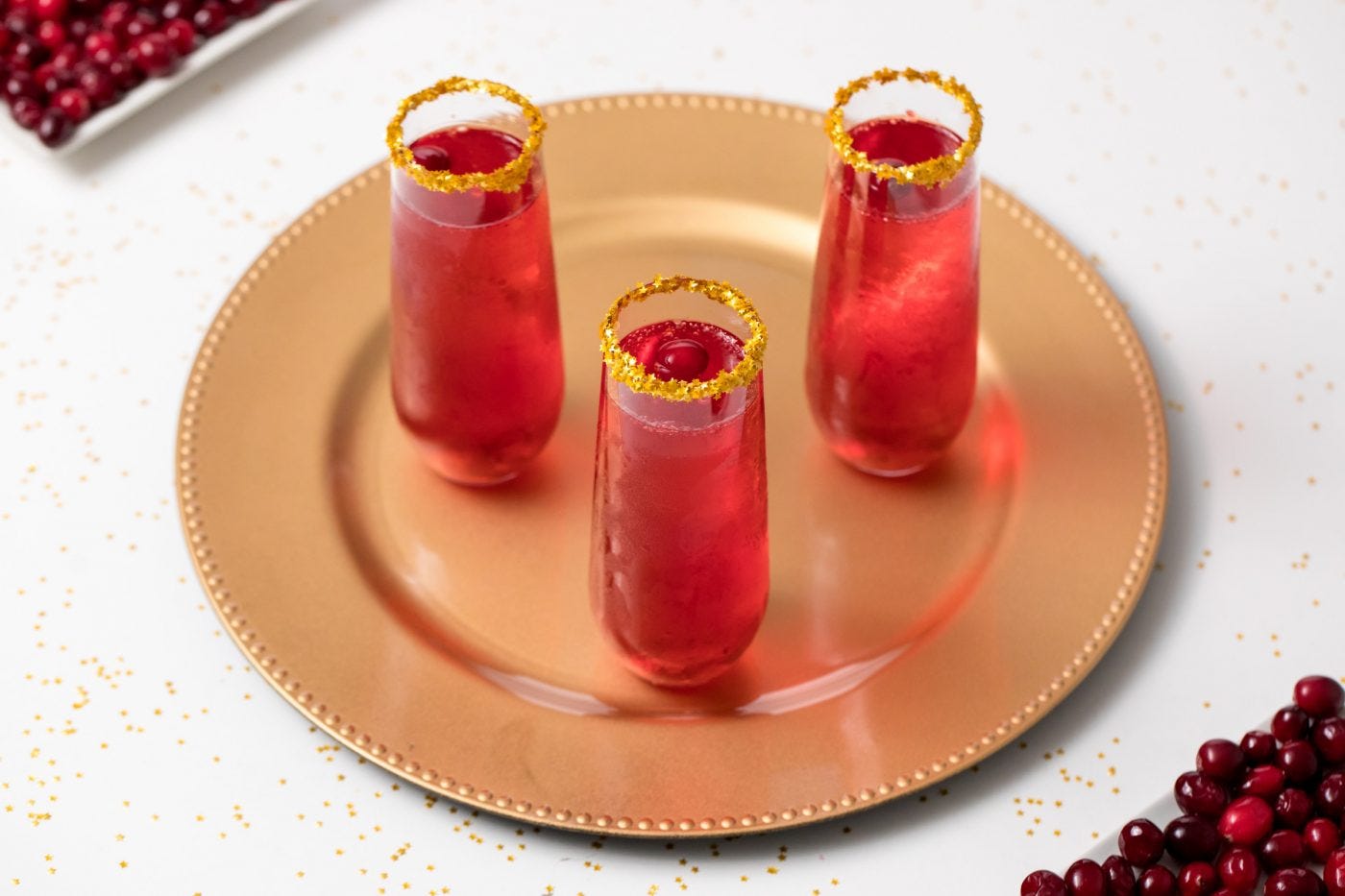 Champagne Jell-O shots are perfect for a New Year's Eve celebration