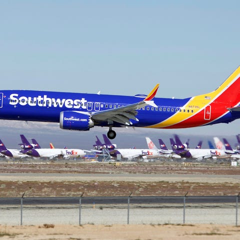 In this March 23, 2019 file photo a Southwest Airl