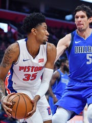 Christian Wood, 24, averaged 17 minutes and posted 13.2 points and 7.2 rebounds and was 2-of-5 on 3-pointers in the preseason for the Pistons.
