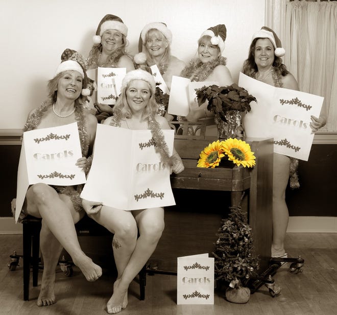 'Calendar Girls' models  Anne Munro, Jemma McCardell, Lonnie Curri, Beverly Shaw Monty, Sandy McCay and Sheryl Vachon pose for the cancer-fundraiser calendar.