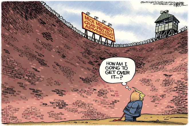Trump's quid pro quo wall.