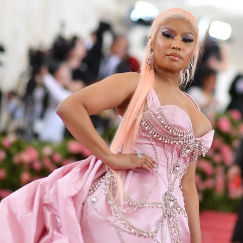 Nicki Minaj arrives for the 2019 Met Gala at the M