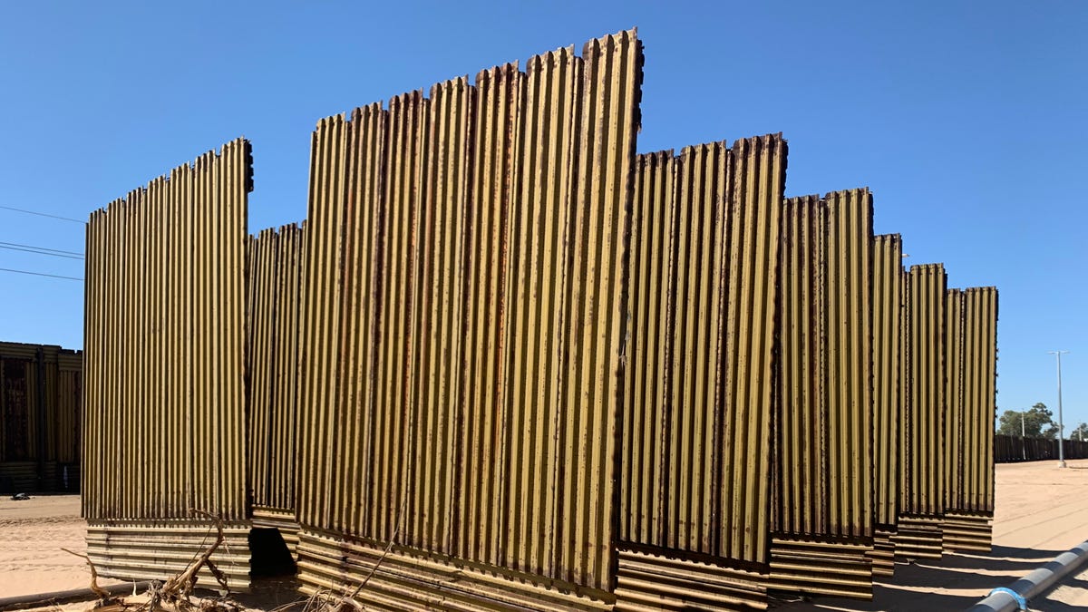 Border wall construction in San Luis and Yuma, Arizona