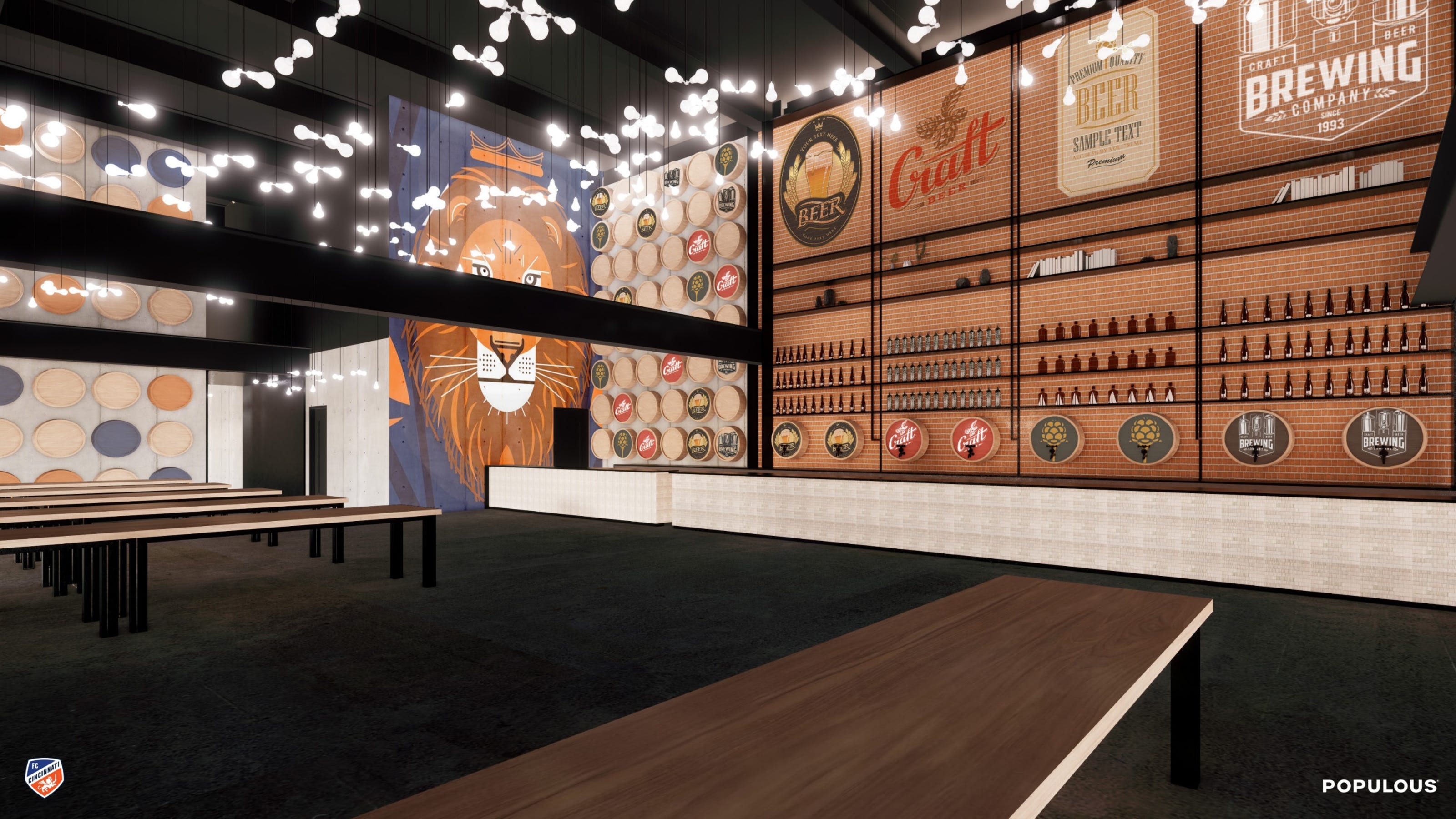 First look: FC Cincinnati reveals four club seating areas (And yes, there's a beer hall)