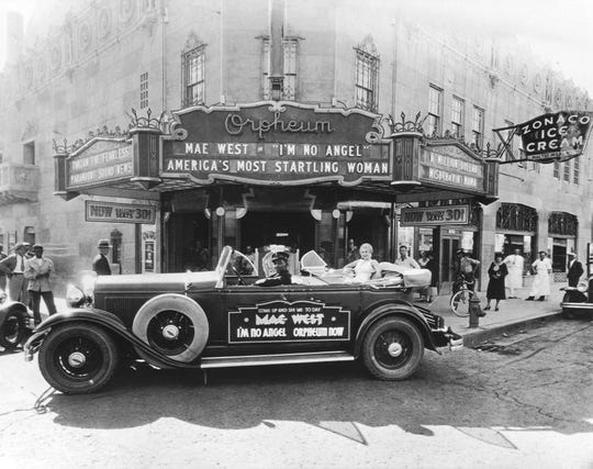 A historic photo of the Orpheum Theatre in downtown Phoenix.