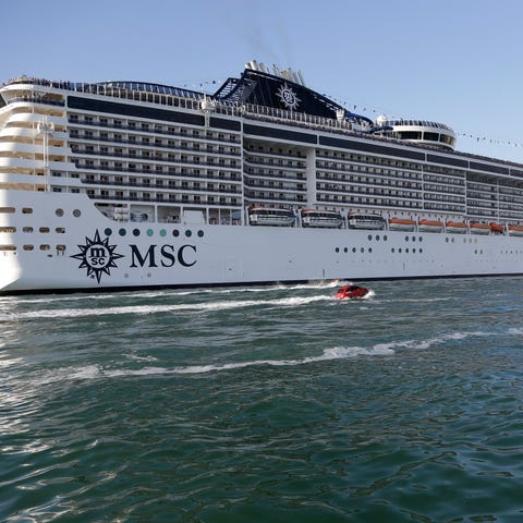 The MSC Divina cruise ship.