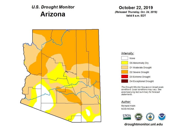 Arizona winter weather forecast: temperature, precipitation in 2019 20