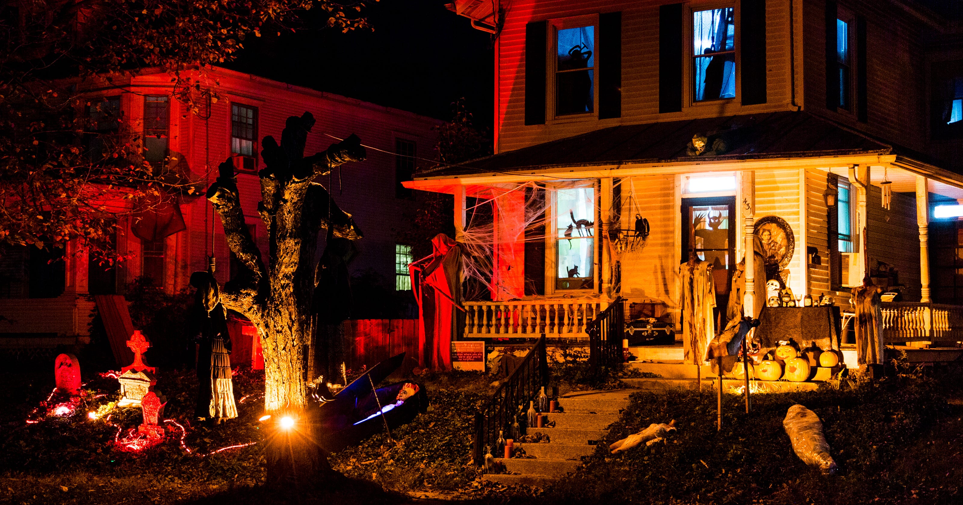 Annville Home S Halloween Decorations Spook Some Residents